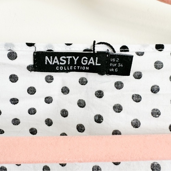 Nasty Gal You've Spot The Love Polka Dot Top sz 2 - Picture 5 of 8